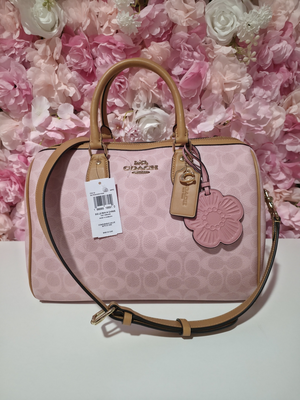 Coach Powder Pink large Rowan
